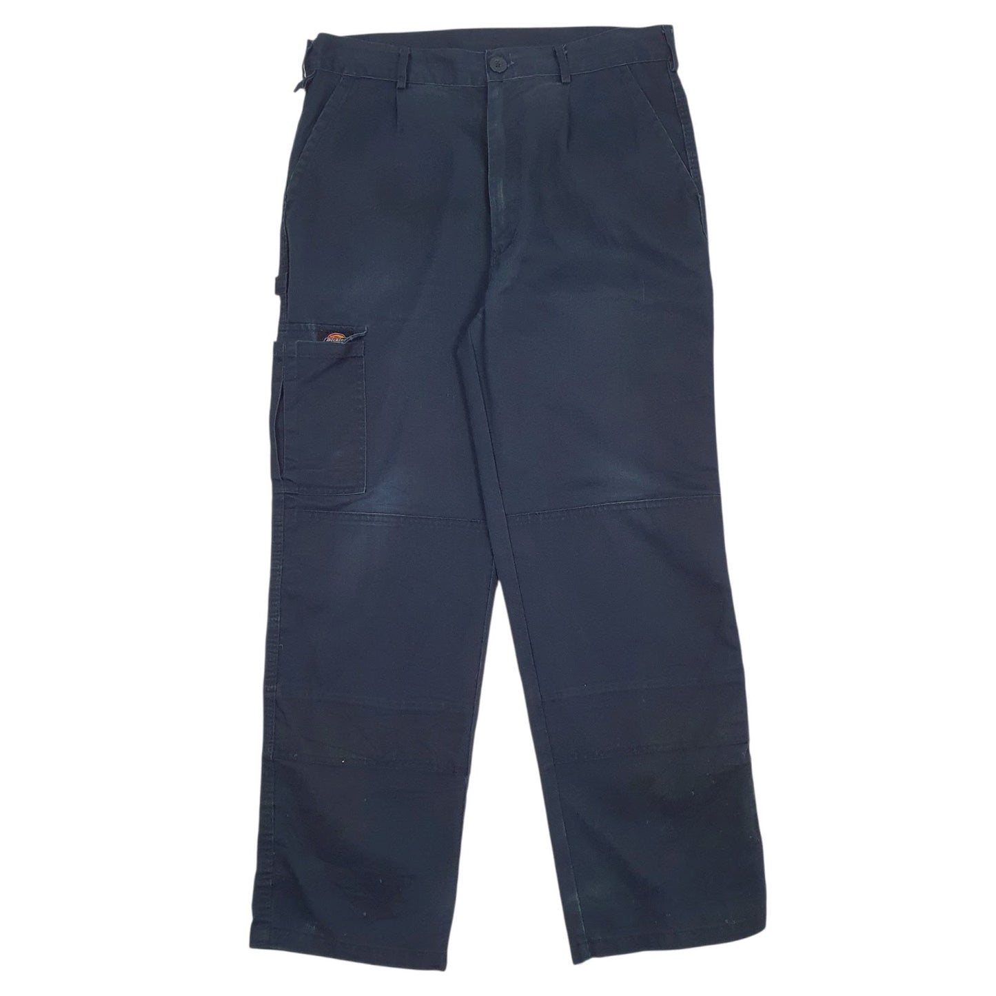 Mens Navy Dickies Workwear Double Knees Carpenter Trousers