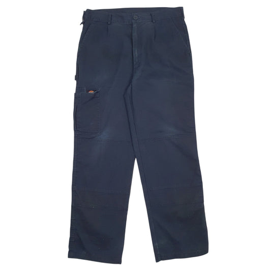 Mens Navy Dickies Workwear Double Knees Carpenter Trousers