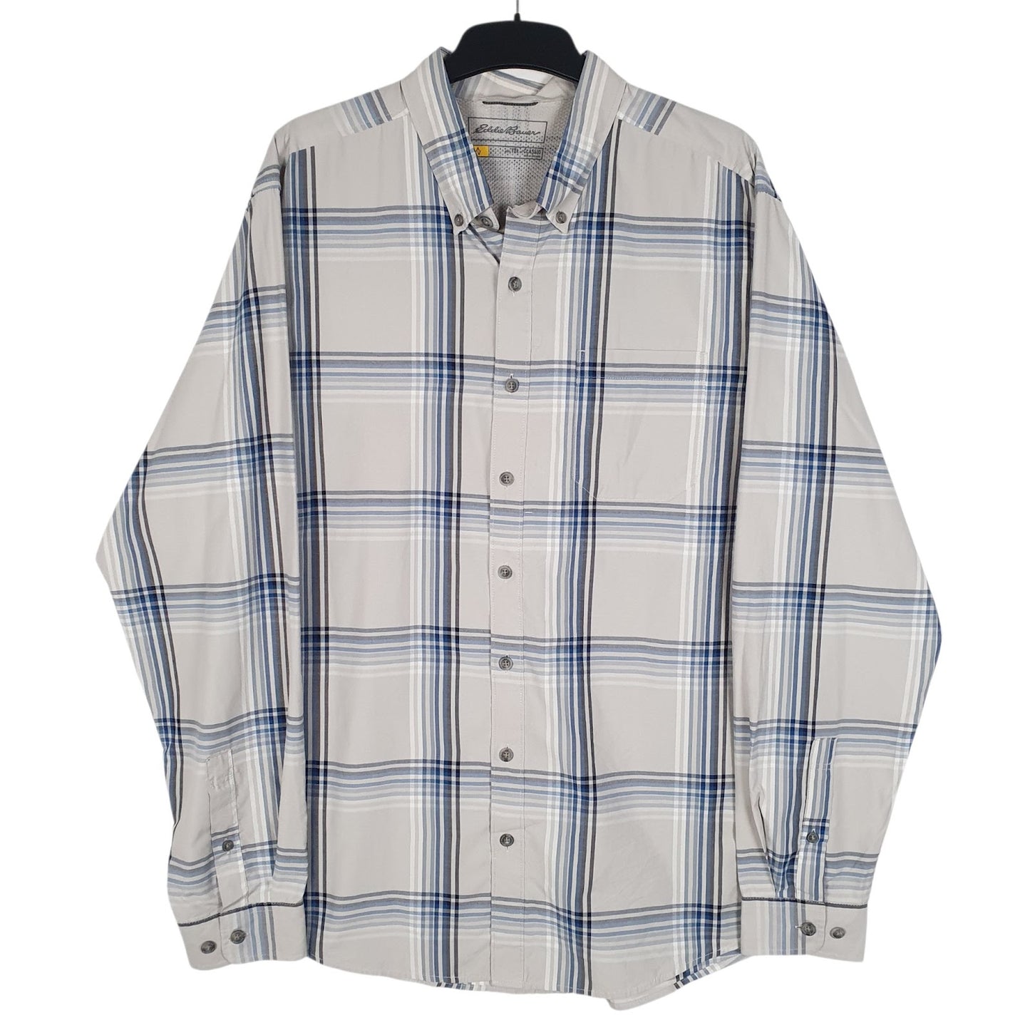 Mens Beige Eddie Bauer  Long Sleeve Shirt
