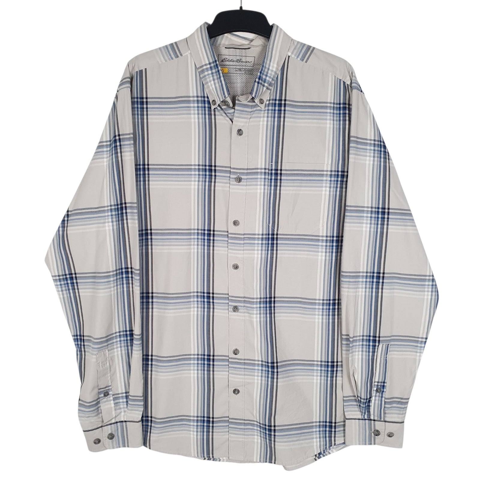 Mens Beige Eddie Bauer  Long Sleeve Shirt
