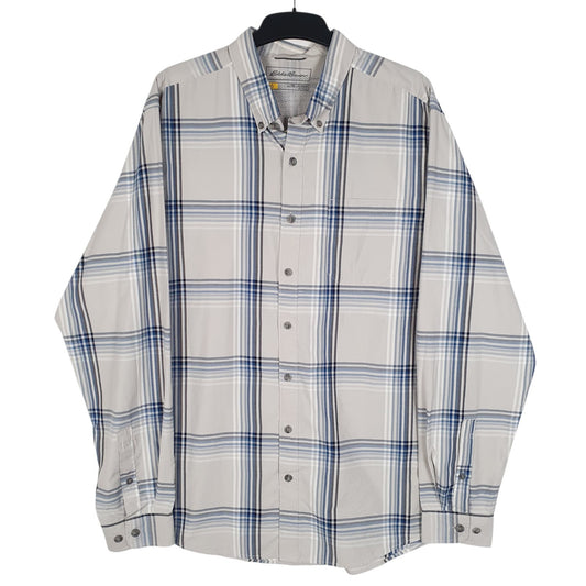 Mens Beige Eddie Bauer  Long Sleeve Shirt