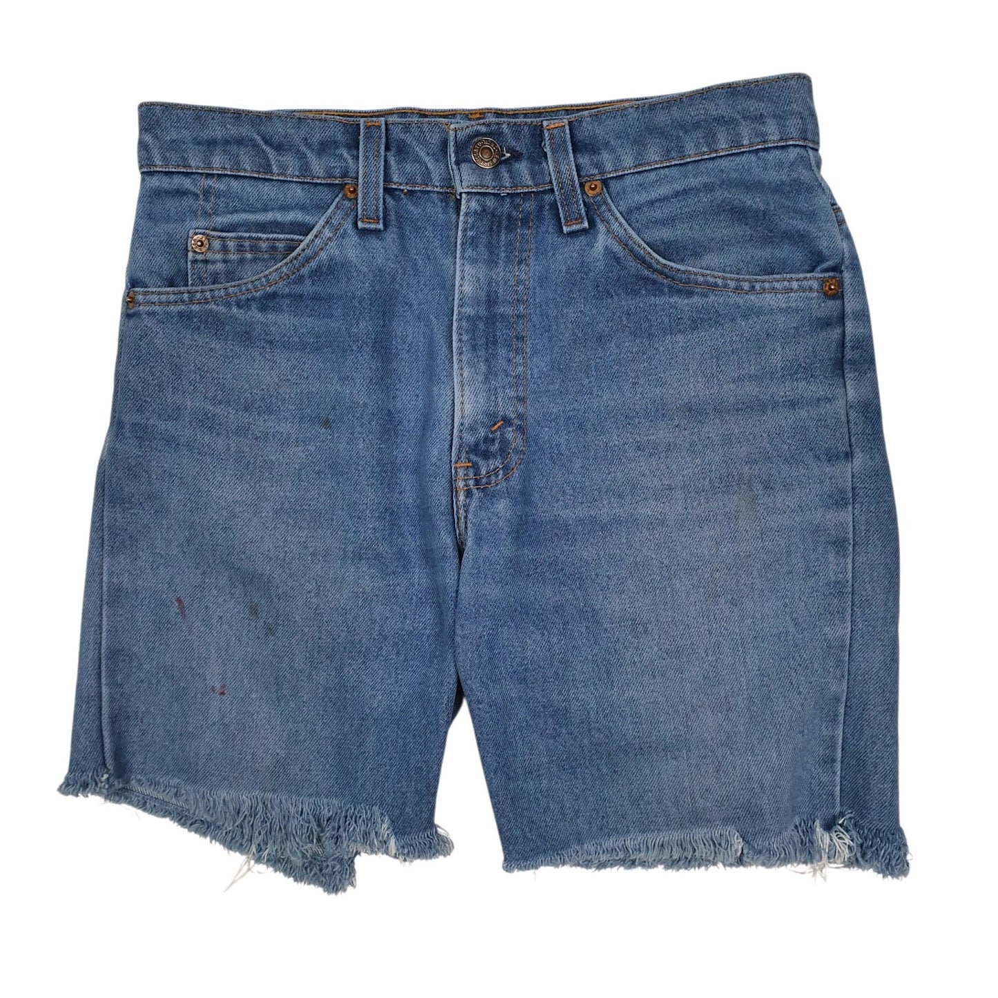 Mens Blue Levis Vintage 1980s Orange Tab Made In USA Denim Shorts