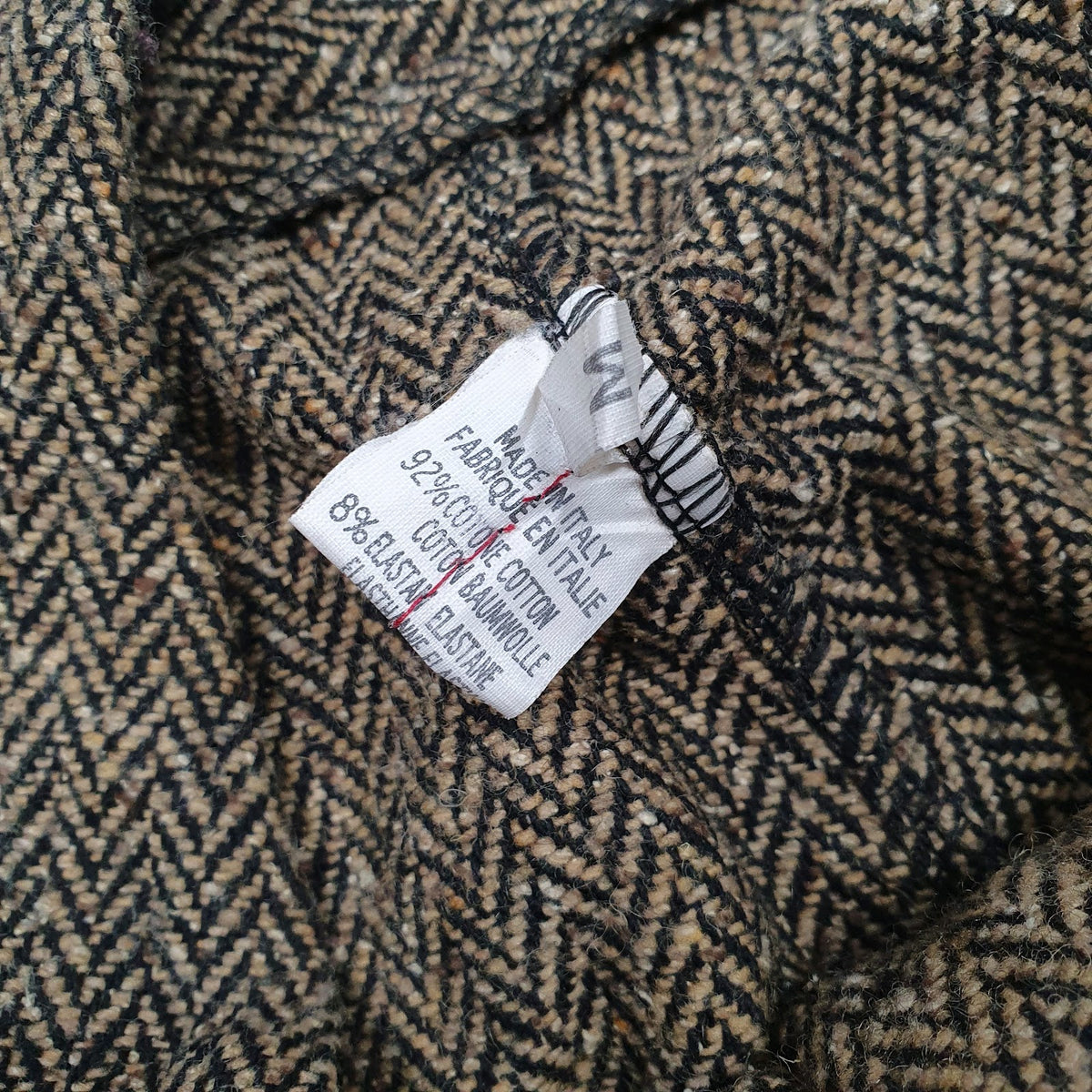 Womens Brown Unbranded Herringbone Tweed  Trousers