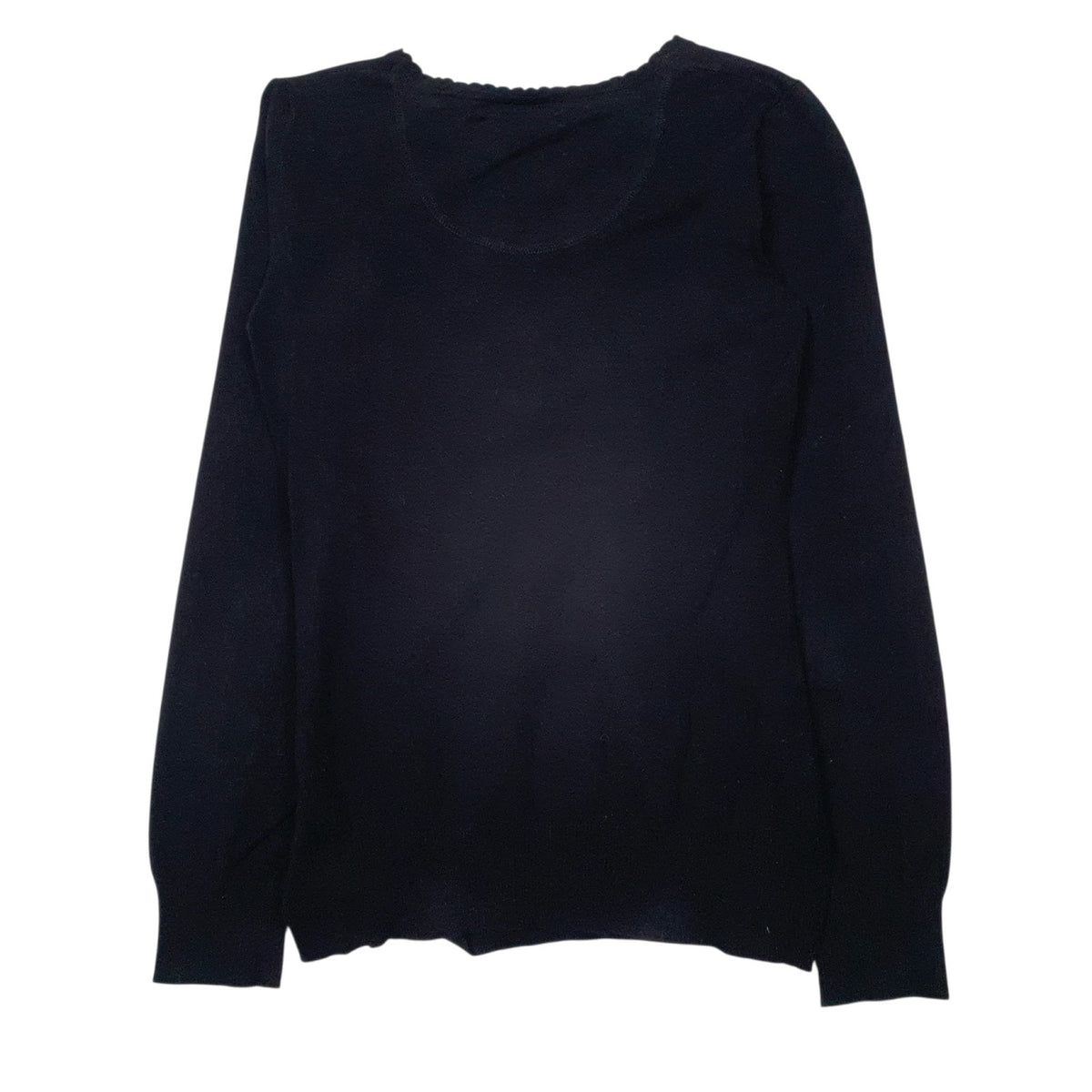 Womens Black Guess Blouse Henley  T Shirt