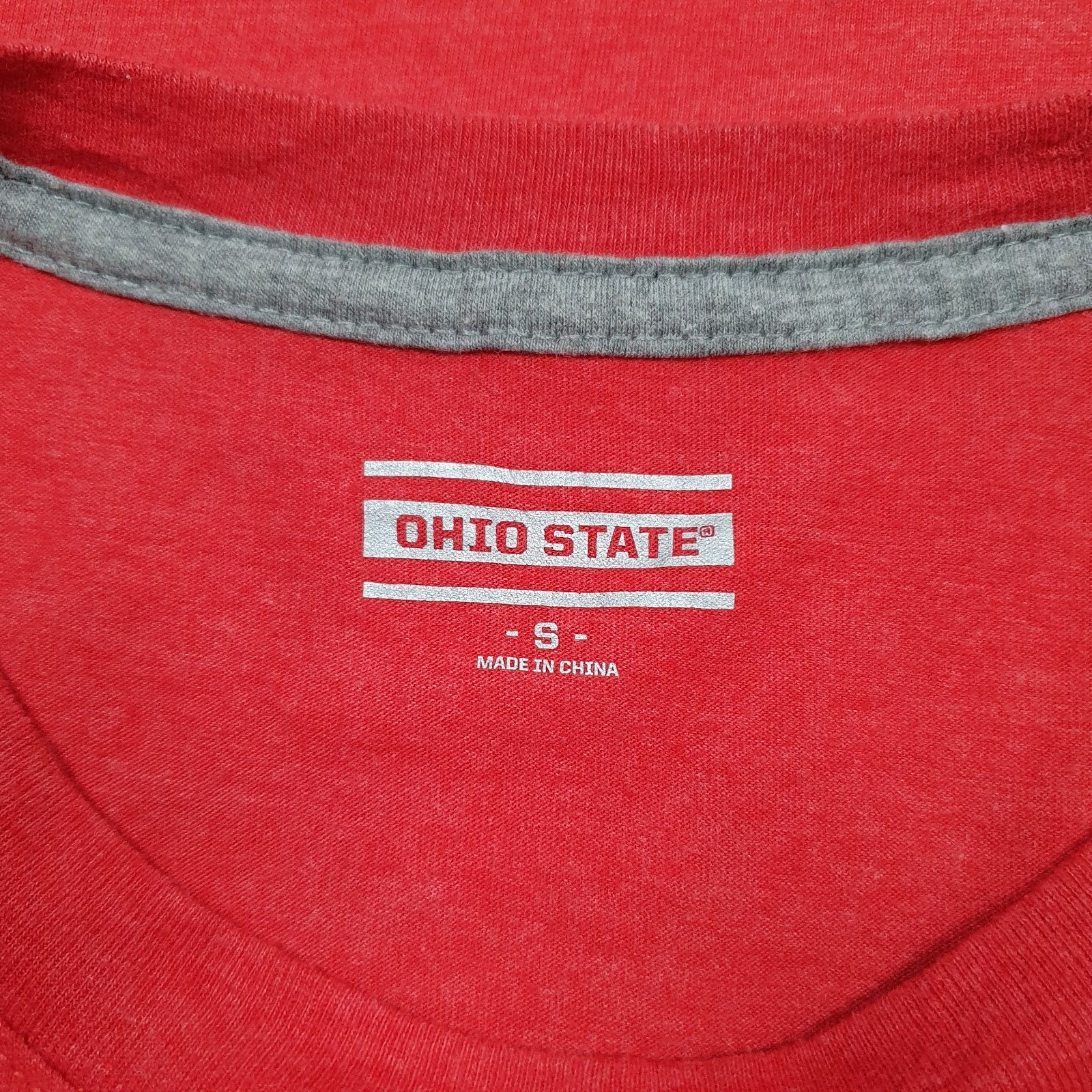 Mens Red Ohio State Buckeyes  T Shirt