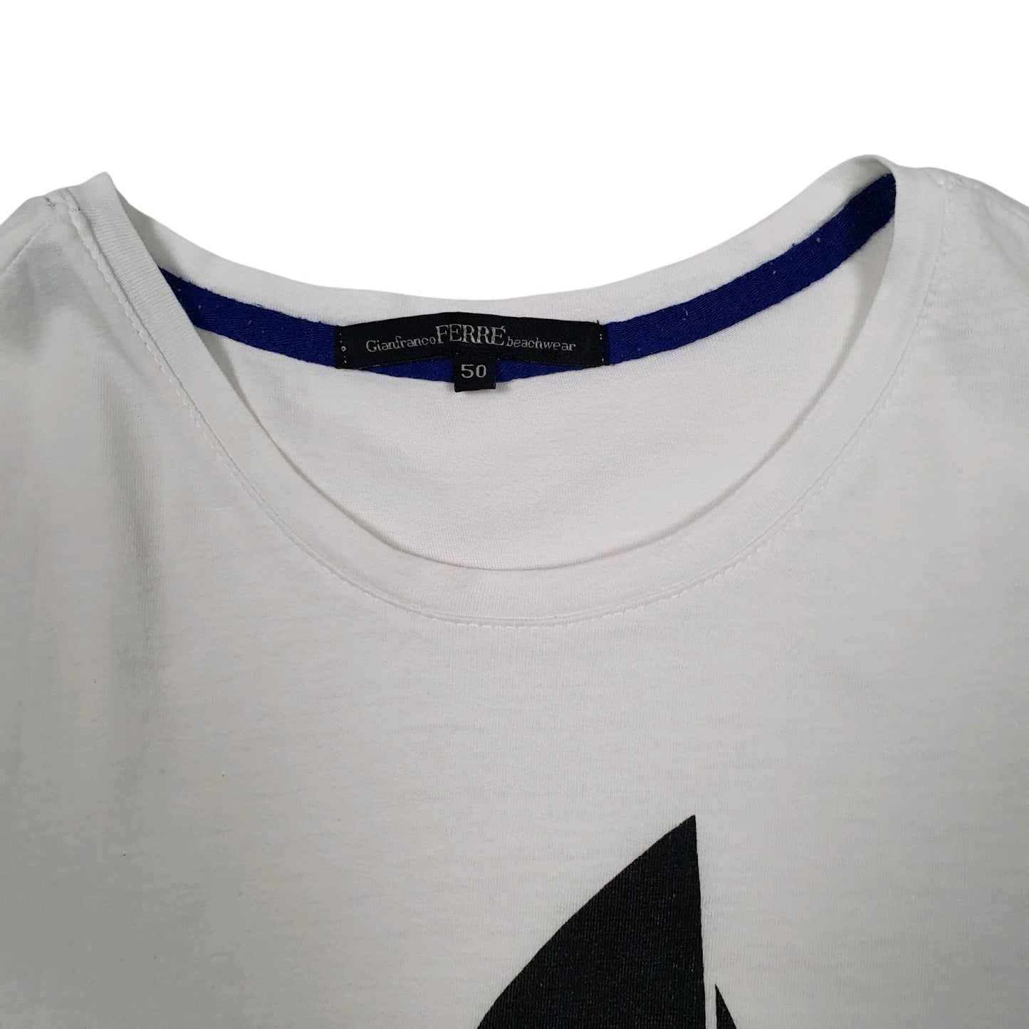 Mens White Gianfranco Ferre Beachwear  T Shirt