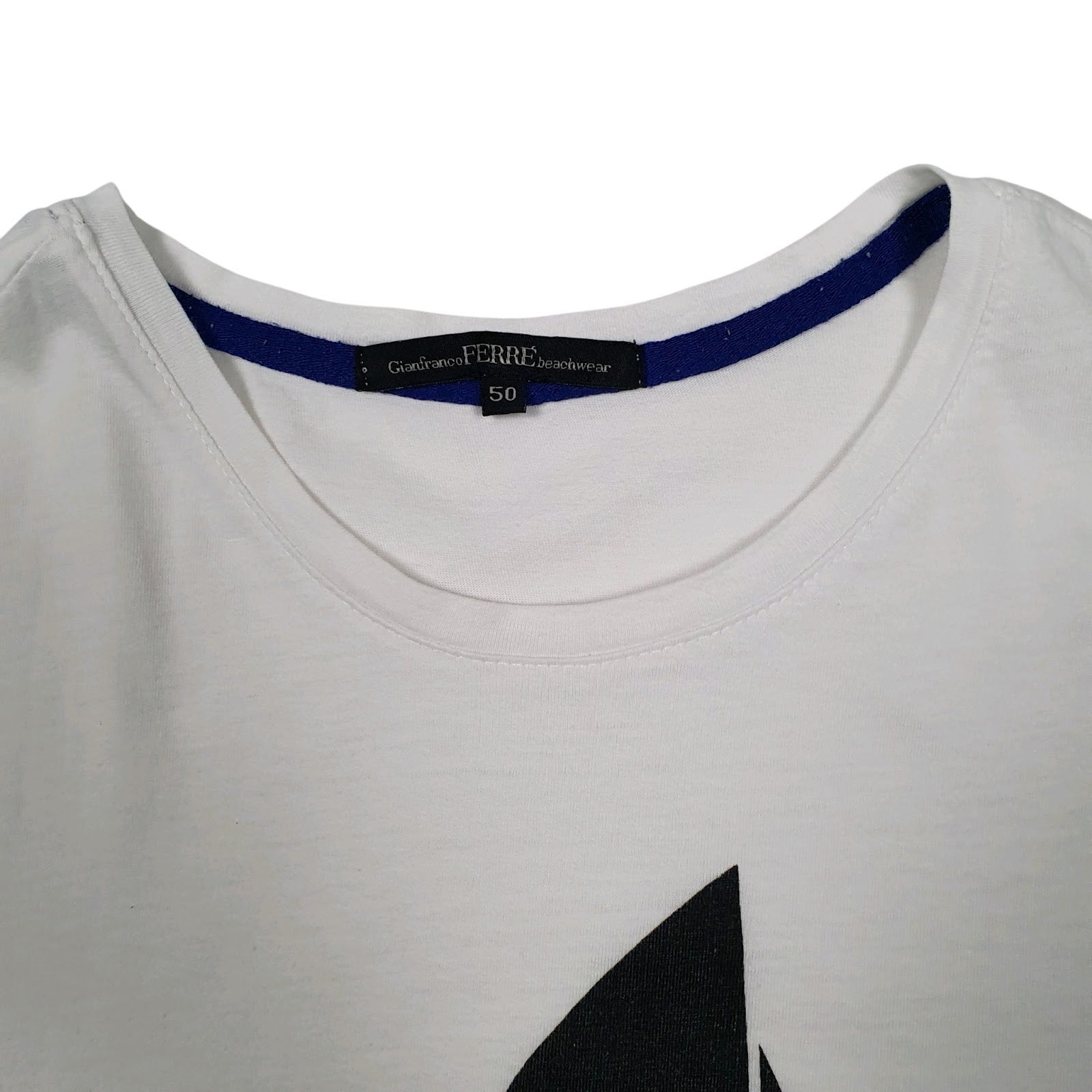 Mens White Gianfranco Ferre Beachwear  T Shirt