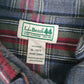 Mens Grey L.L.Bean Flannel  Shirt