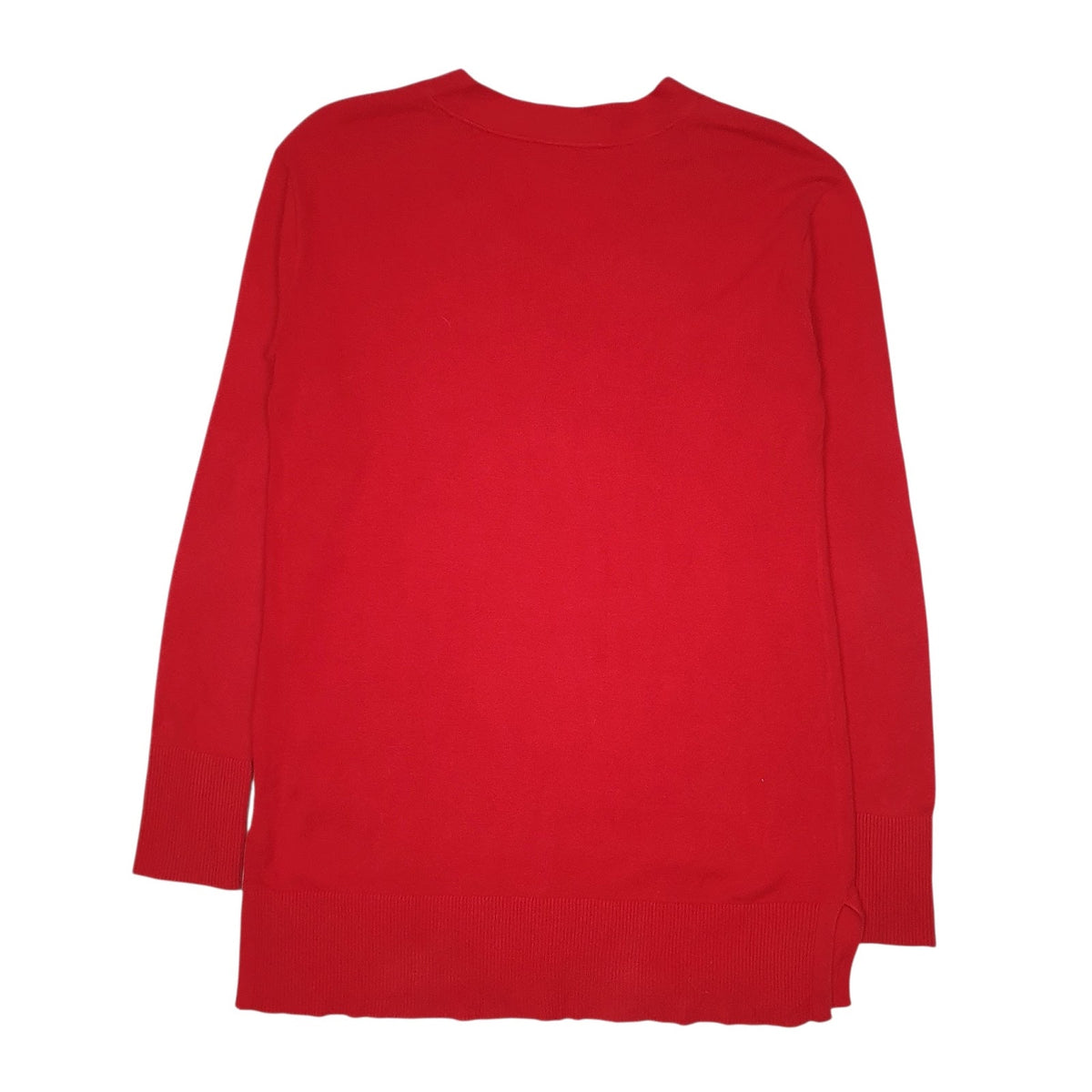 Mens Red Tommy Hilfiger  V Neck Jumper