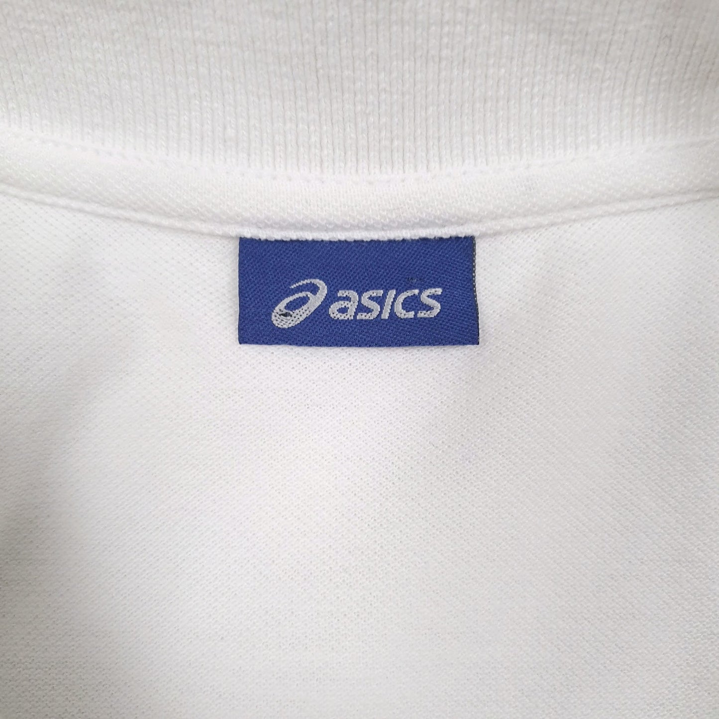 Mens White Asics   Polo Shirt