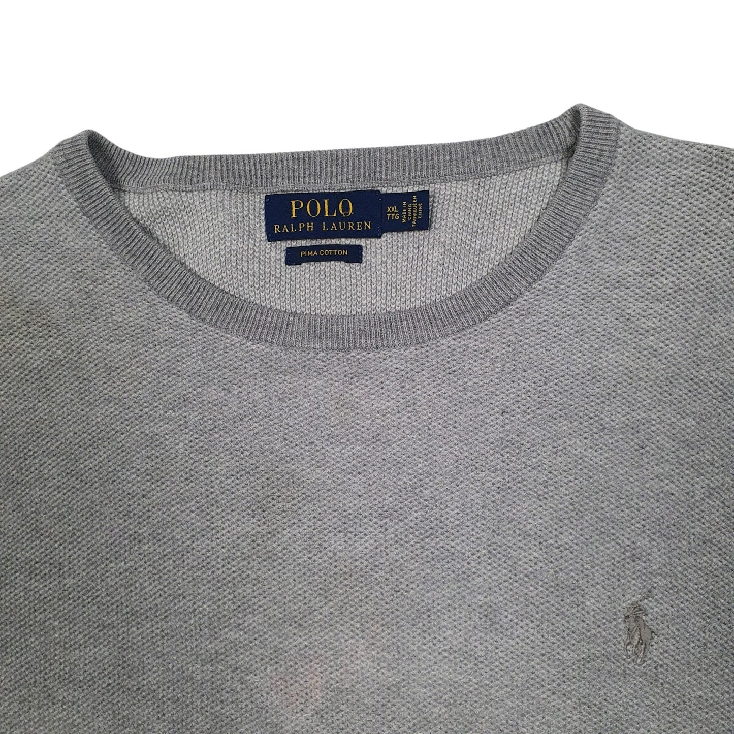 Mens Grey Polo Ralph Lauren  Crewneck Jumper