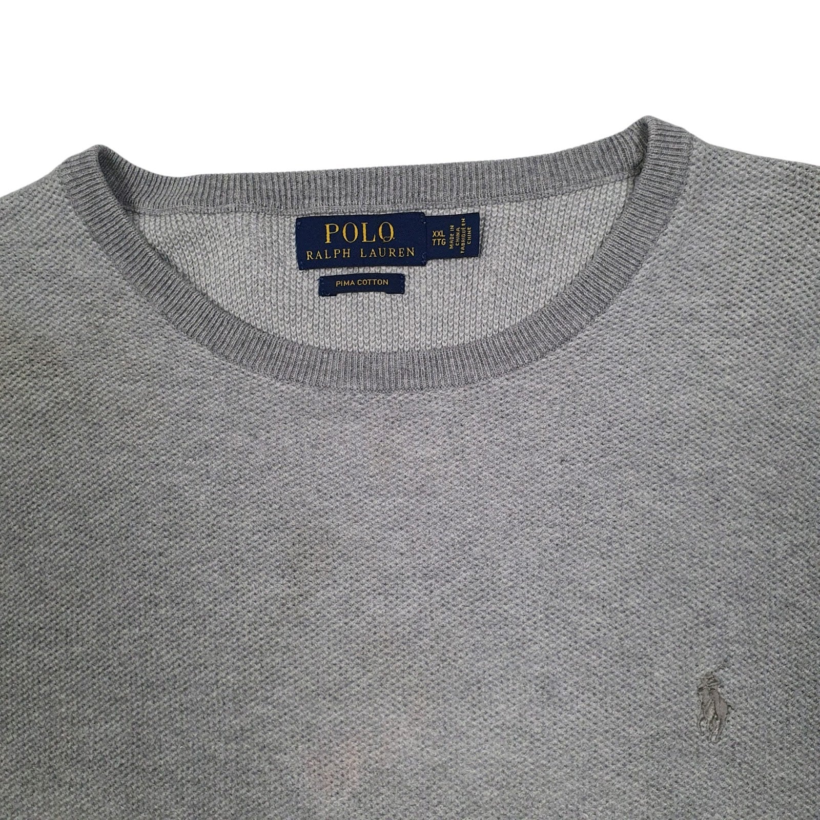 Mens Grey Polo Ralph Lauren  Crewneck Jumper