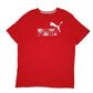 Mens Red Puma  Short Sleeve T Shirt