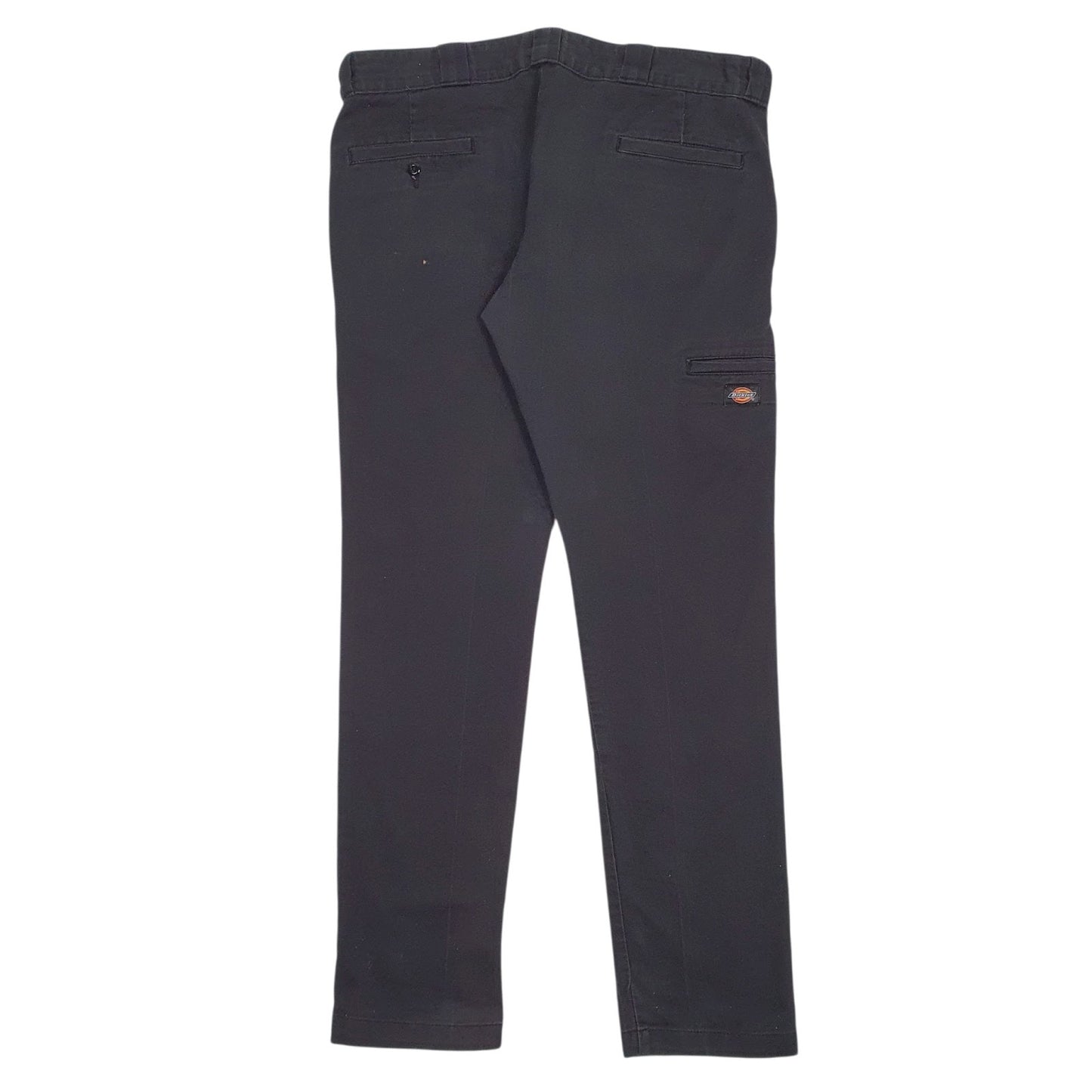 Mens Black Dickies Workwear Double Knees  Trousers