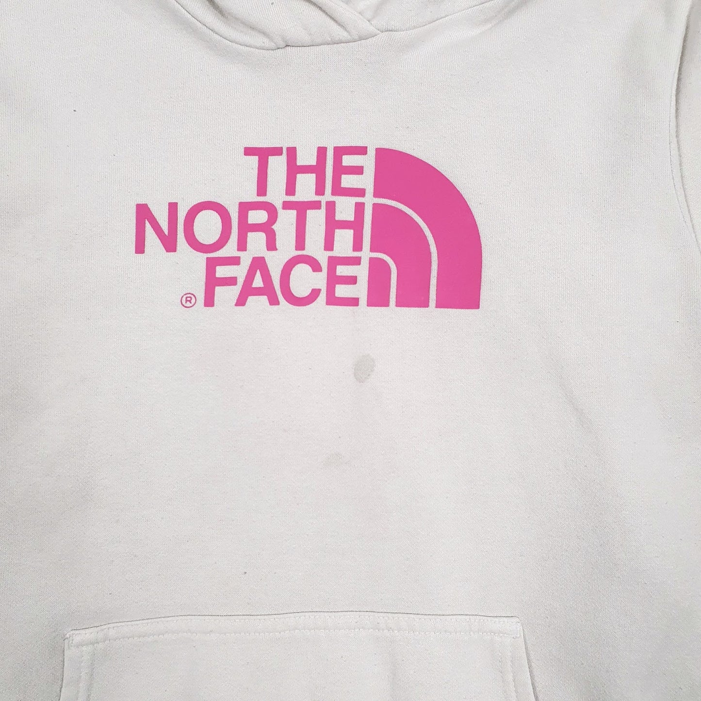 Womens White The North Face Spellout Hoodie Jumper