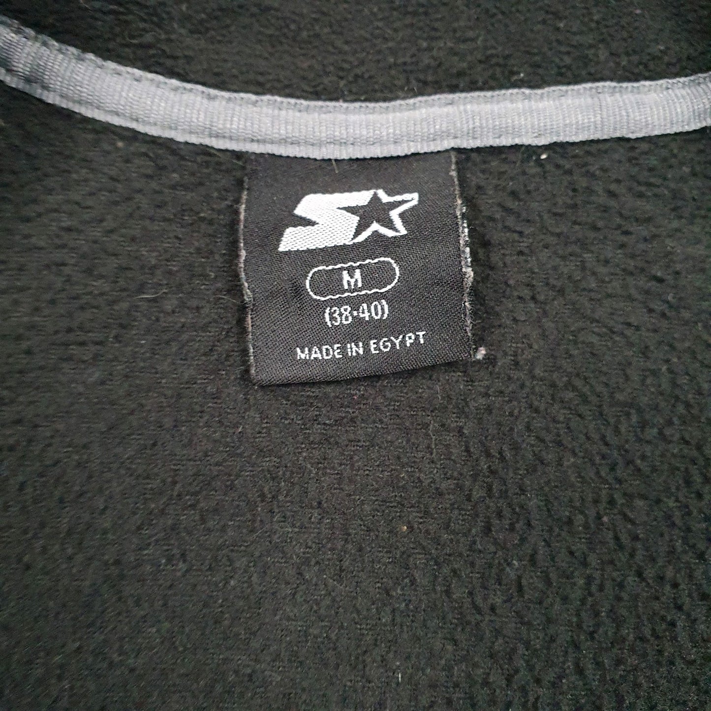Mens Black Starter  Full Zip Jumper