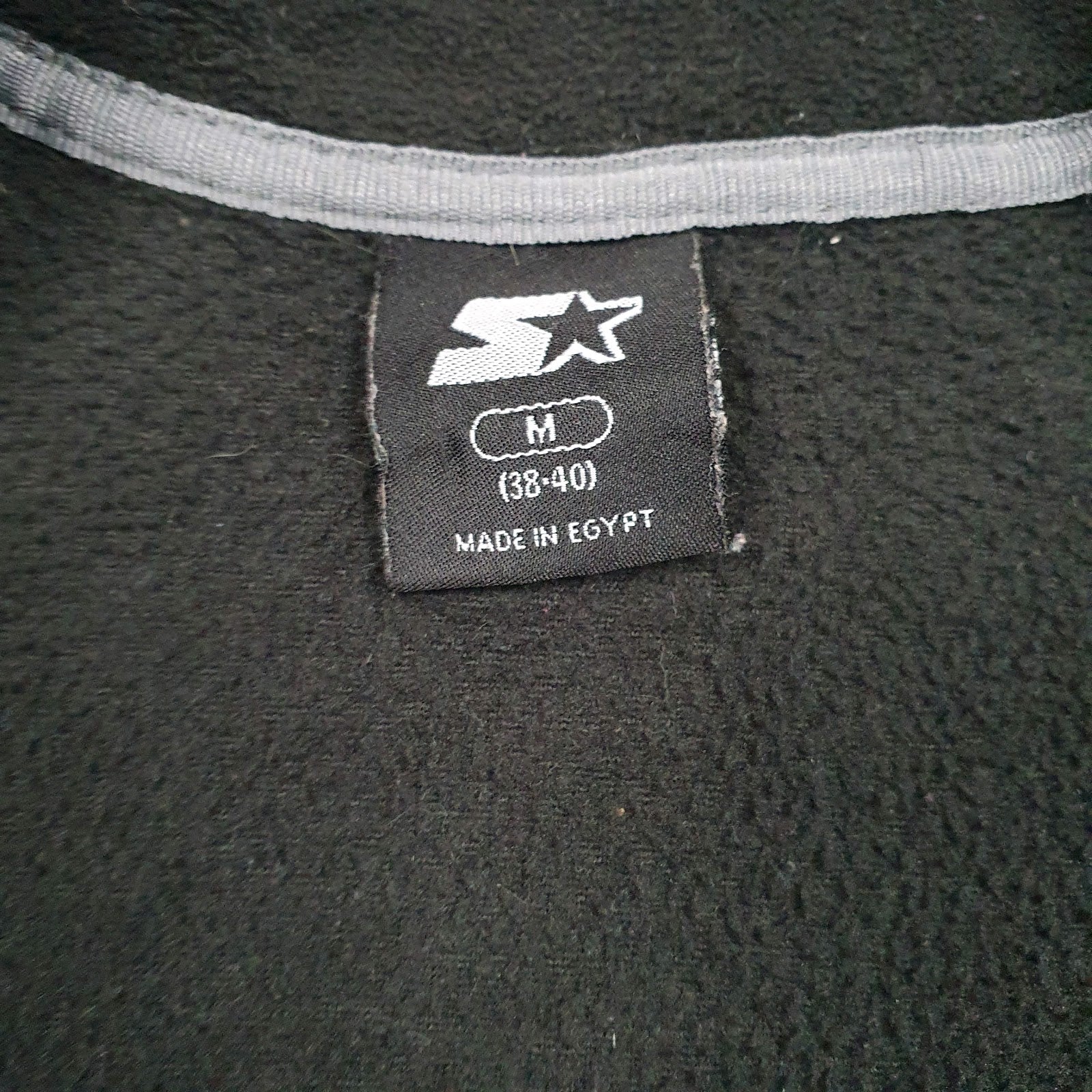 Mens Black Starter  Full Zip Jumper