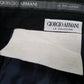 Mens Black Giorgio Armani Pleated  Trousers