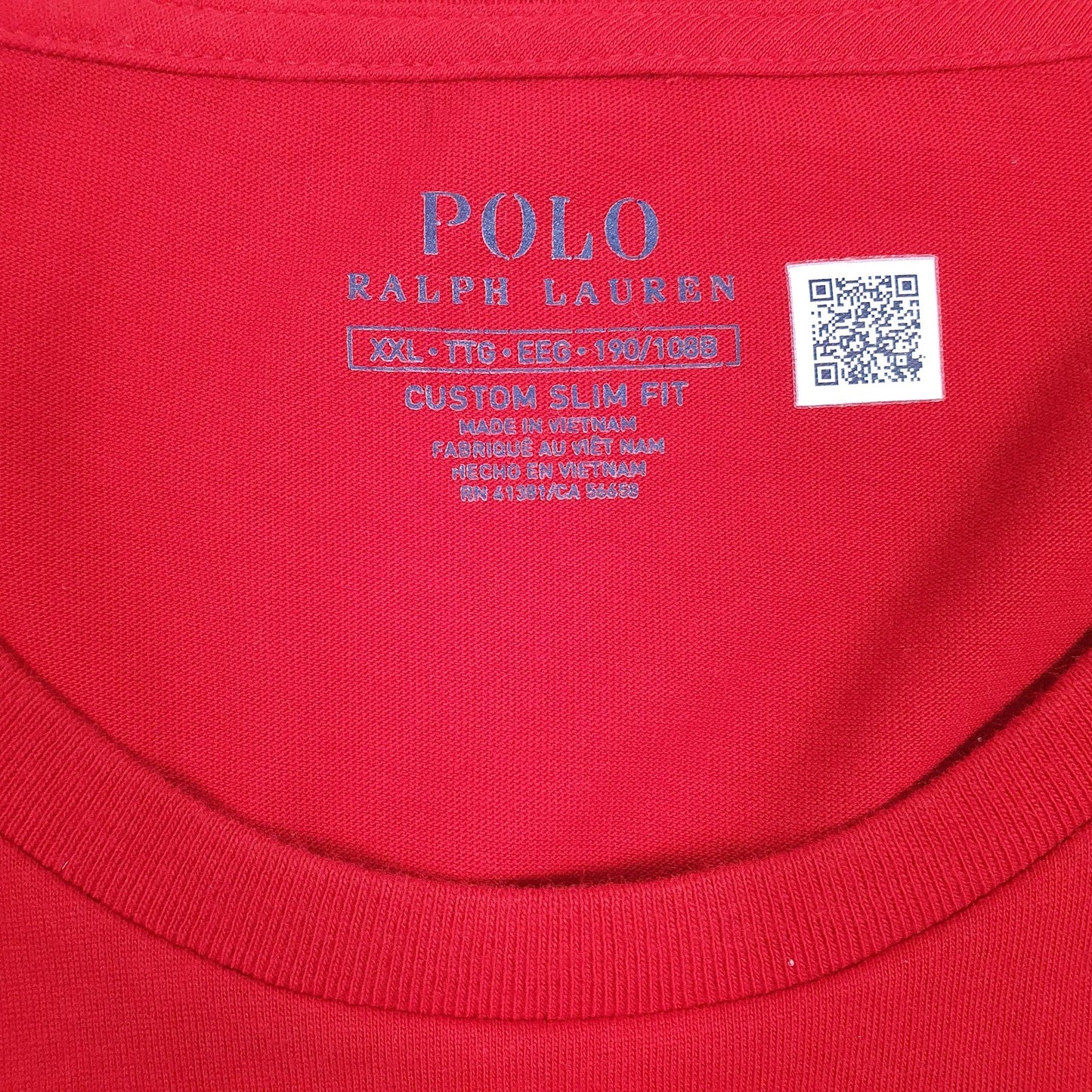Mens Red Polo Ralph Lauren   T Shirt