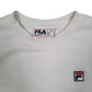 Womens White Fila  Crewneck Jumper