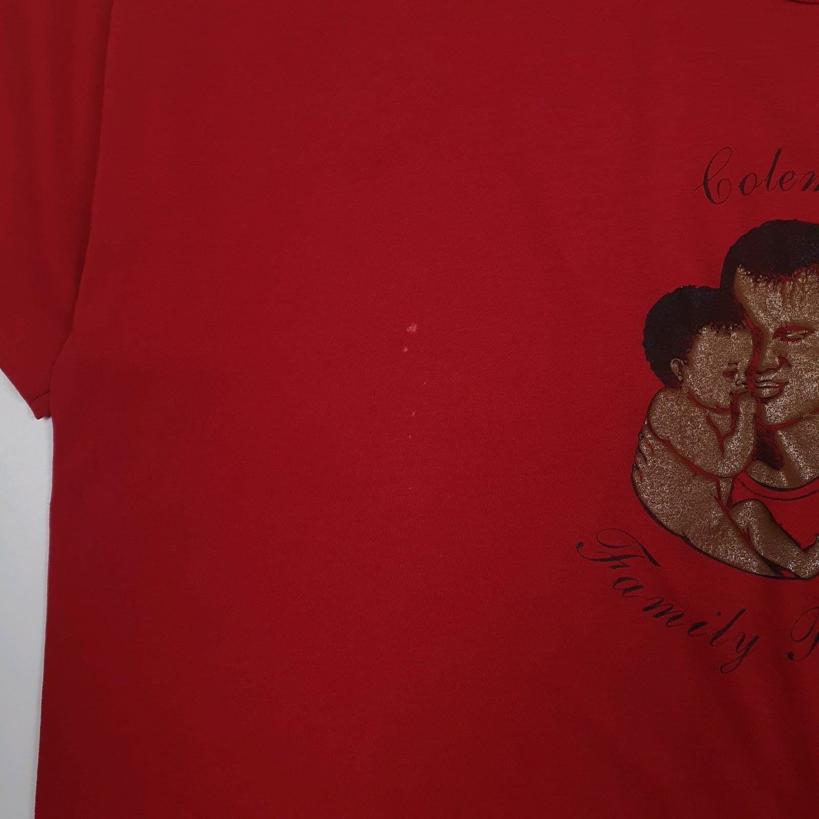 Mens Red Russell Athletic Vintage 90s Single Stich  T Shirt