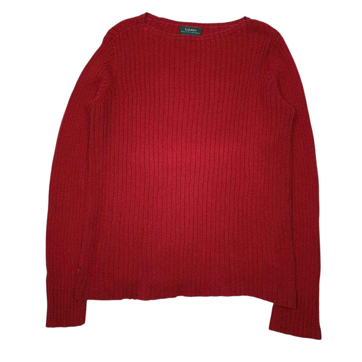 Womens Red Lauren Ralph Lauren Knit Crewneck Jumper