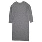 Womens Grey New Look Longline Dress V Neck Jumper