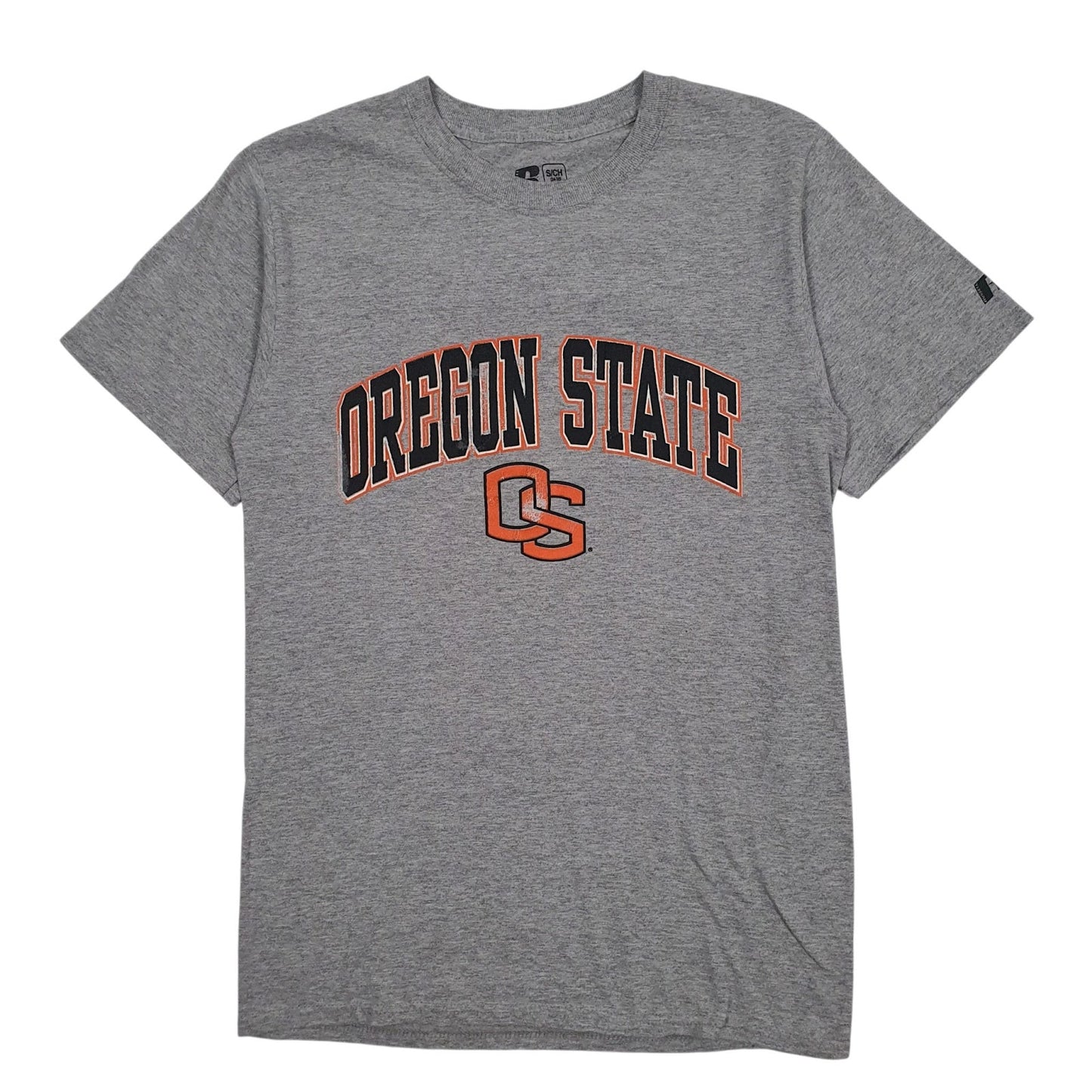 Mens Grey Russell Athletic Oregon State Short Sleeve T Shirt