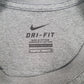 Mens Grey Nike Dri-Fit  Polo Shirt