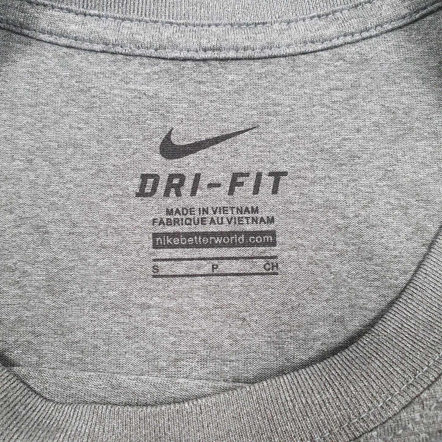 Mens Grey Nike Dri-Fit  Polo Shirt