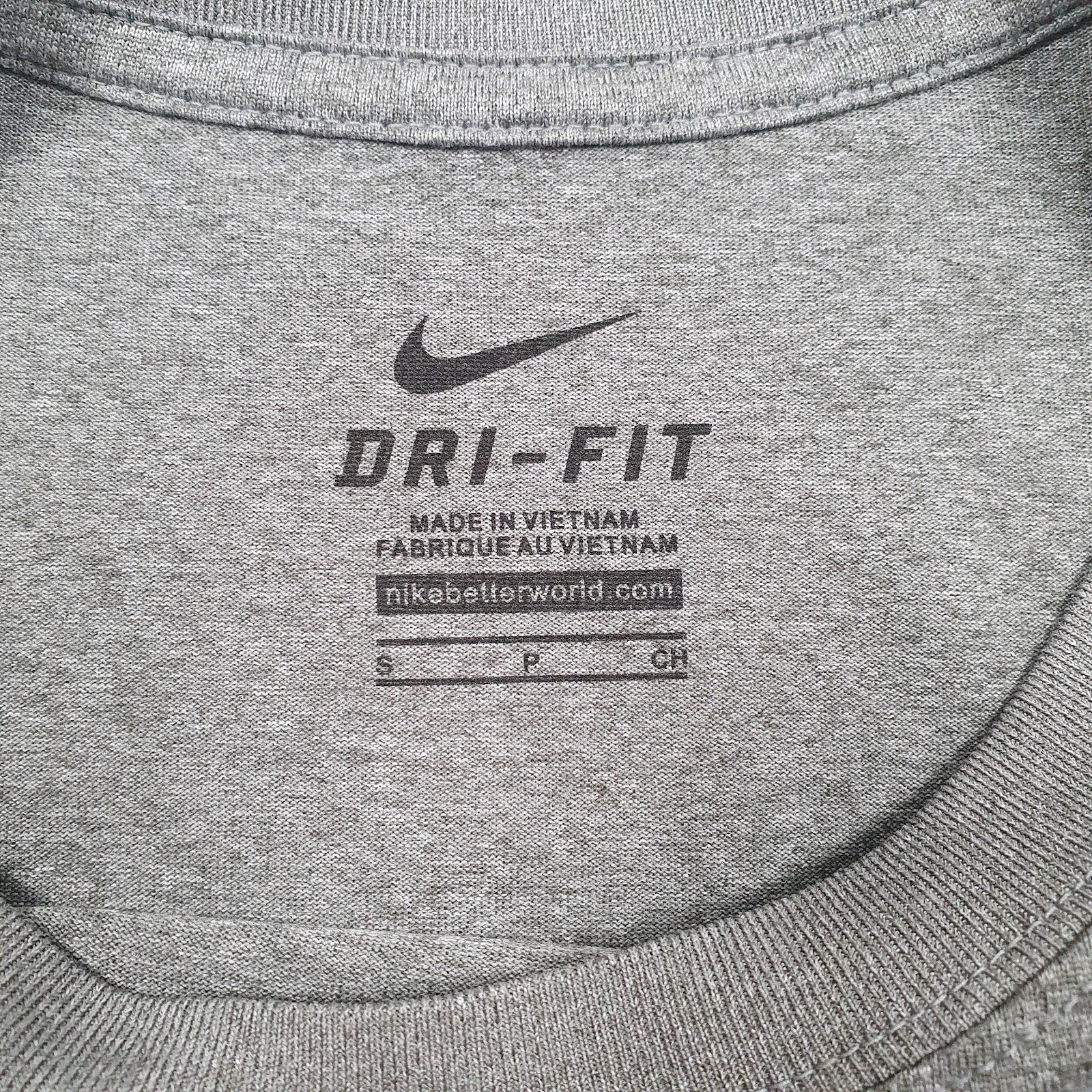 Mens Grey Nike Dri-Fit  Polo Shirt