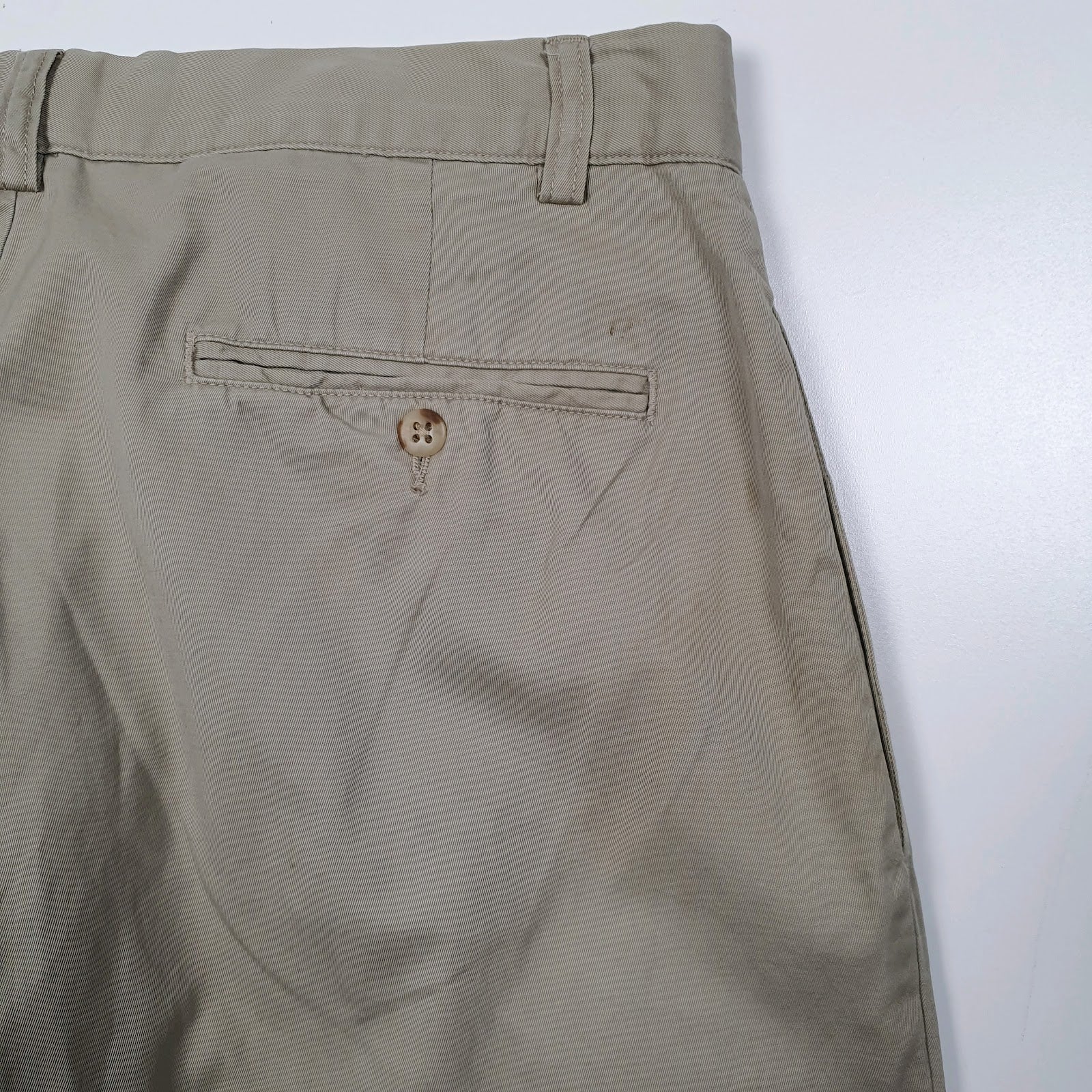 Mens Beige Polo Ralph Lauren Double Pleated  Trousers