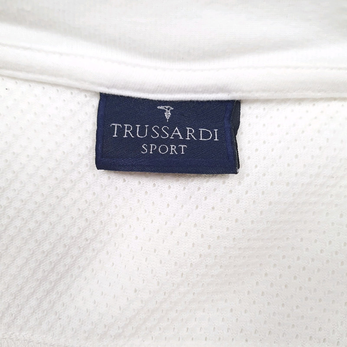 Mens White Trussardi Sport  T Shirt