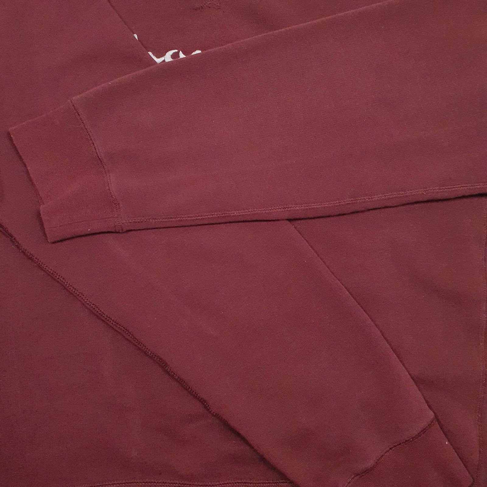 Mens Burgundy Champion Spellout Crewneck Jumper