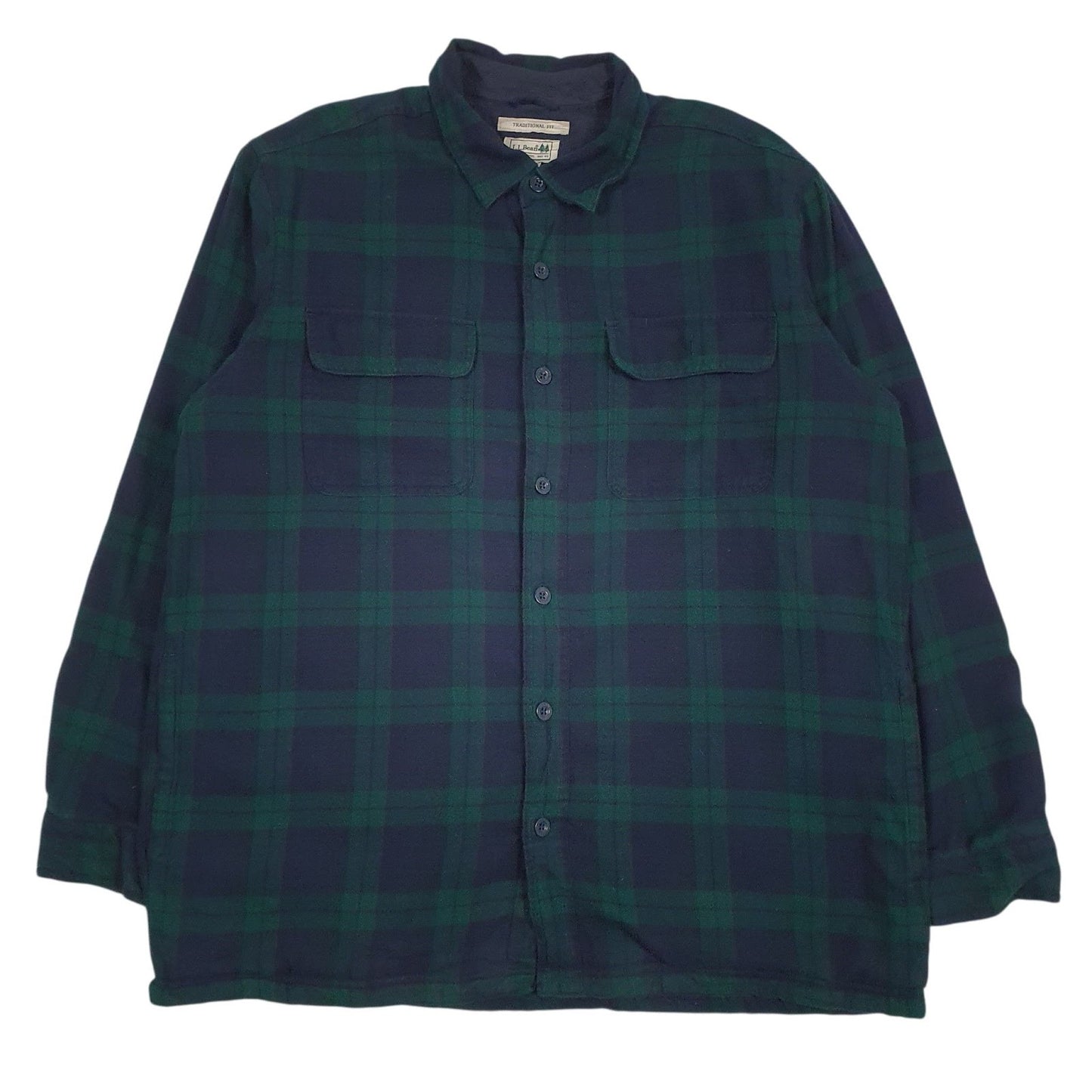 Mens Navy L.L.Bean Fleece Lined  Coat
