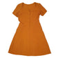Womens Orange Unbranded  Short Sleeve Dress
