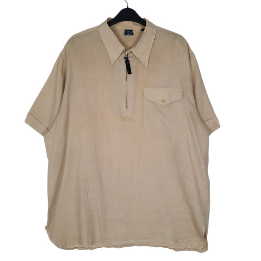 Mens Beige Miller & Sons  Short Sleeve Shirt