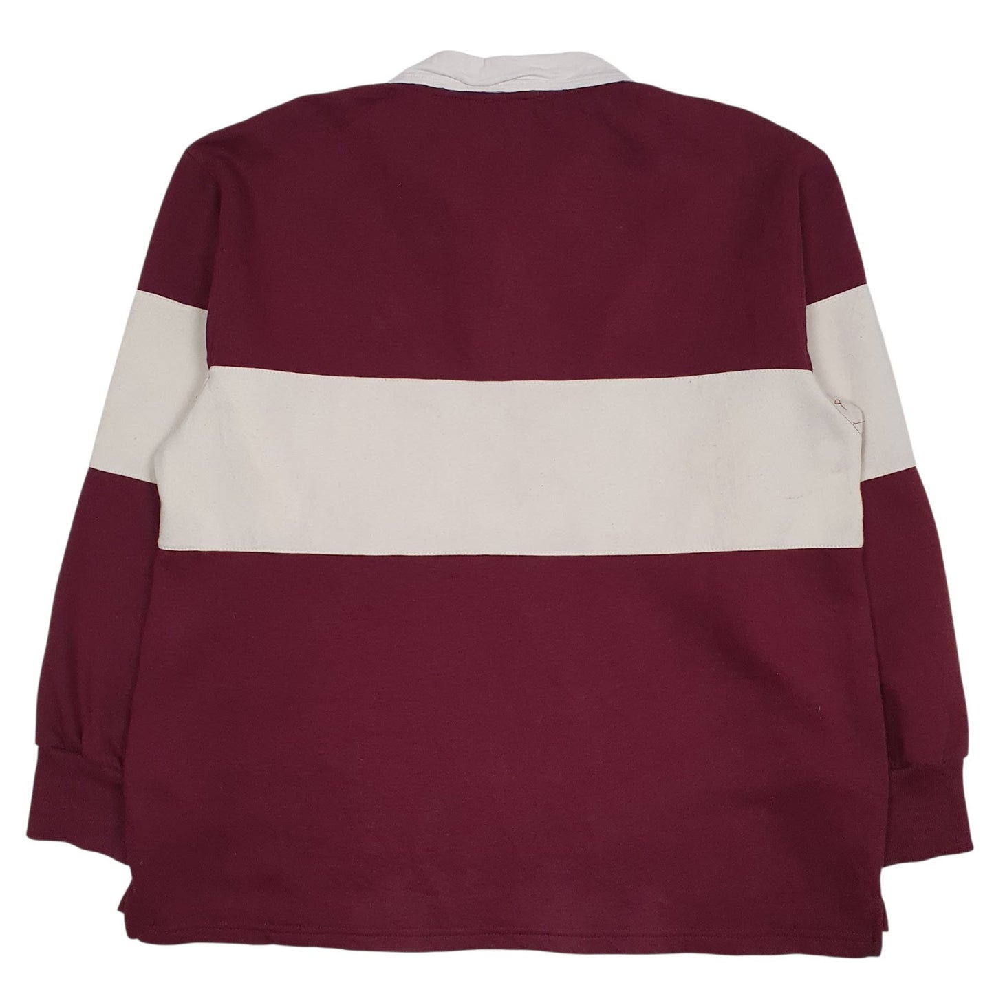 Mens Burgundy Hippie Rose Rugby Boston  Polo Shirt