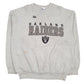 Mens Grey Pro Player Vintage 90s NFL Oakland Raiders Crewneck Jumper