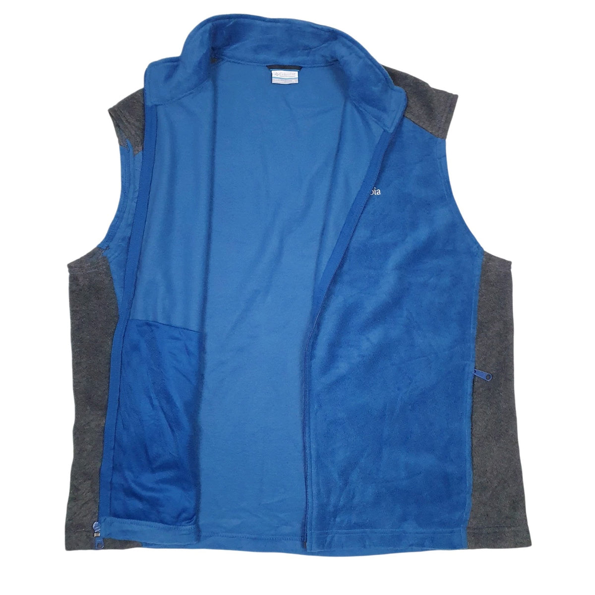 Mens Blue Columbia Sportswear Company Gilet Full Zip Jumper