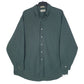 Mens Green L.L.Bean Vintage 90s Made In USA Long Sleeve Shirt