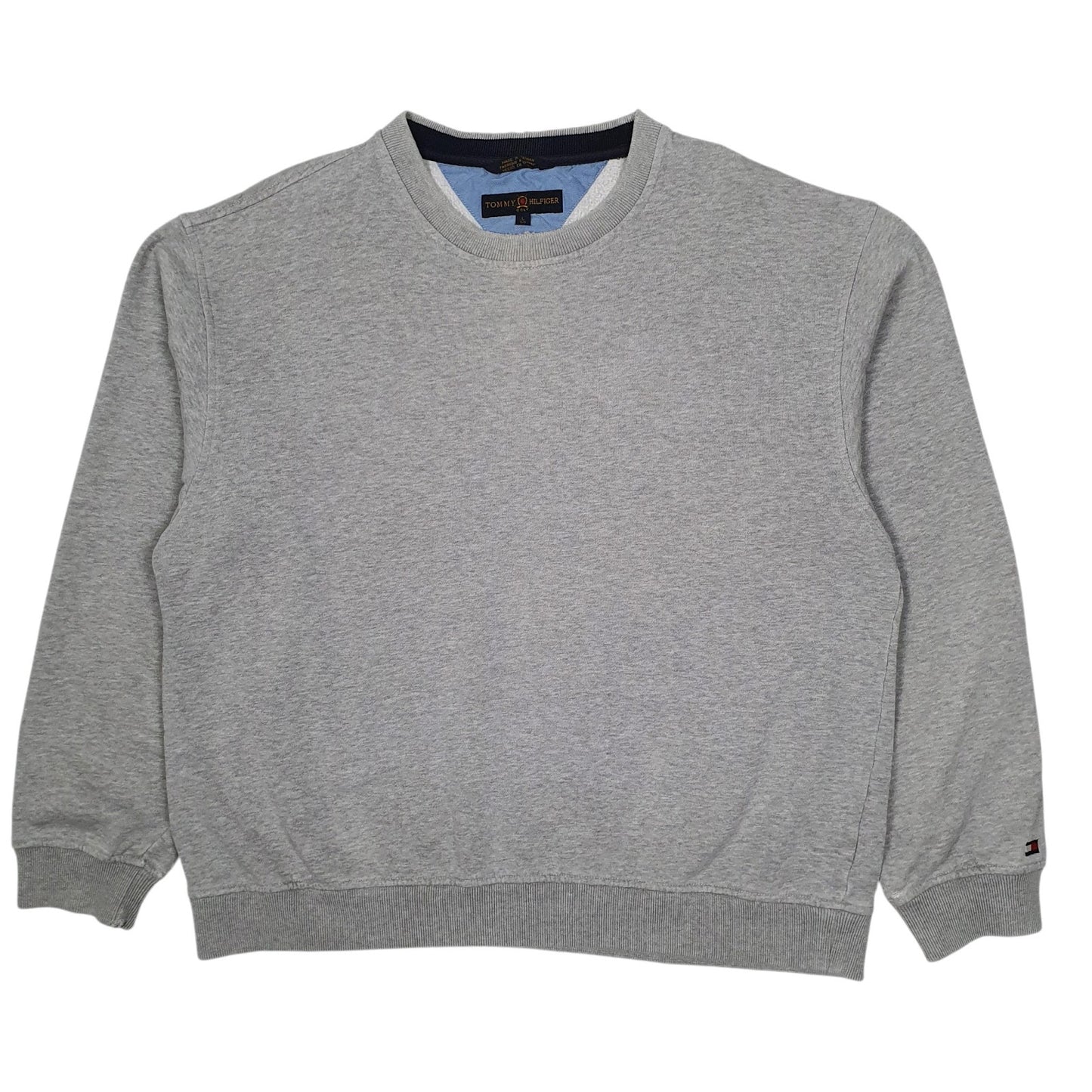 Mens Grey Tommy Hilfiger Golf Vintage 00s Crewneck Jumper