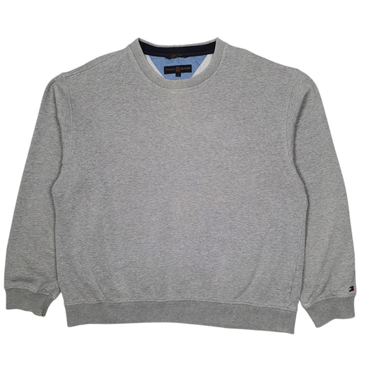 Mens Grey Tommy Hilfiger Golf Vintage 00s Crewneck Jumper