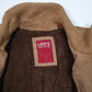 Mens Beige Levis Padded Windbreaker Hoodie Coat