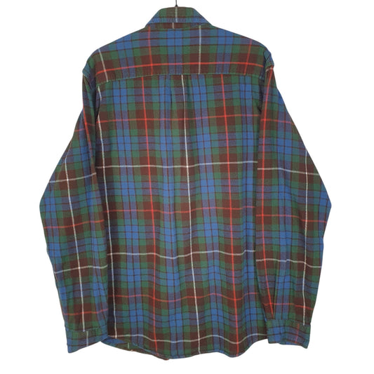 Mens Blue L.L.Bean Flannel  Shirt