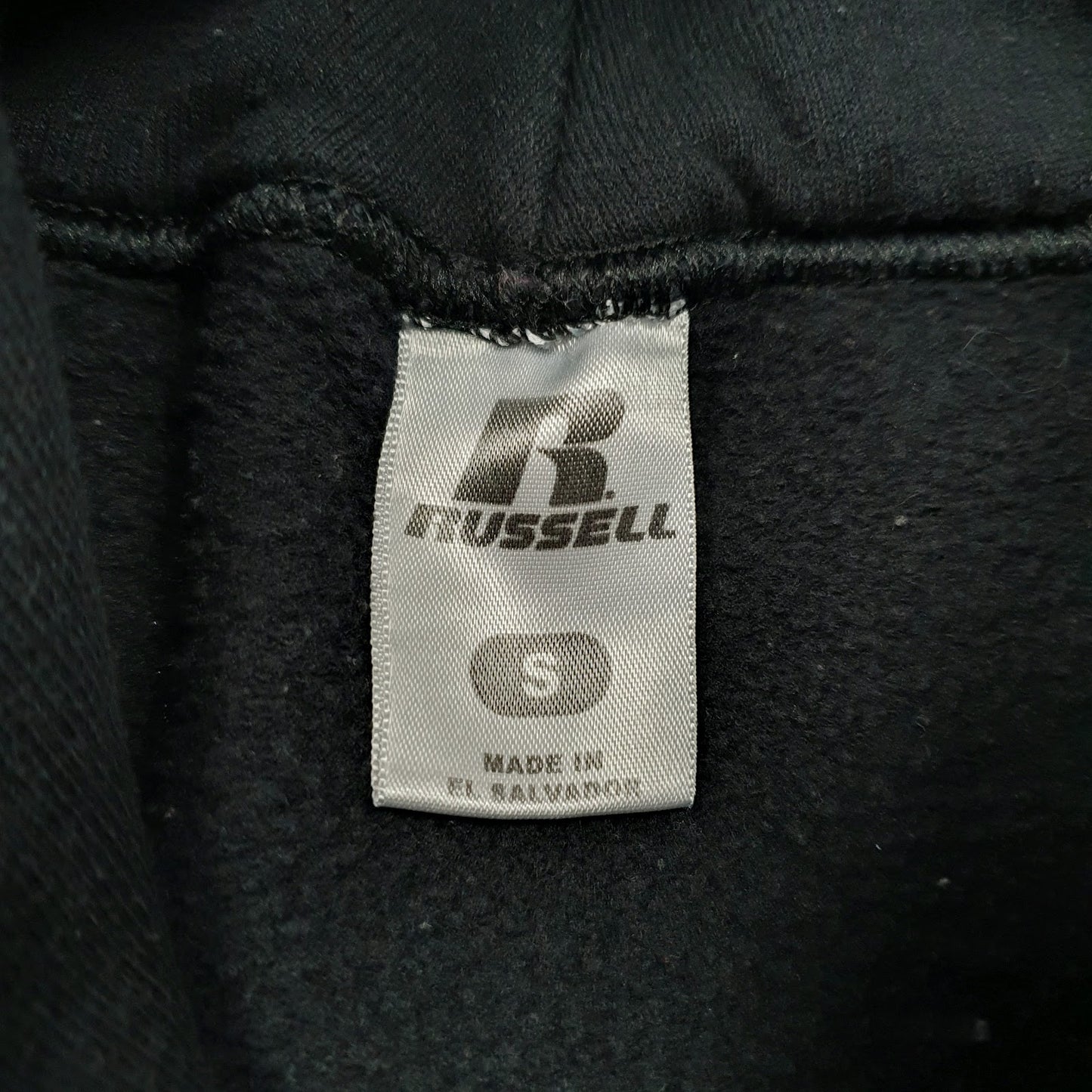Mens Black Russell Athletic Towton University Hoodie Jumper