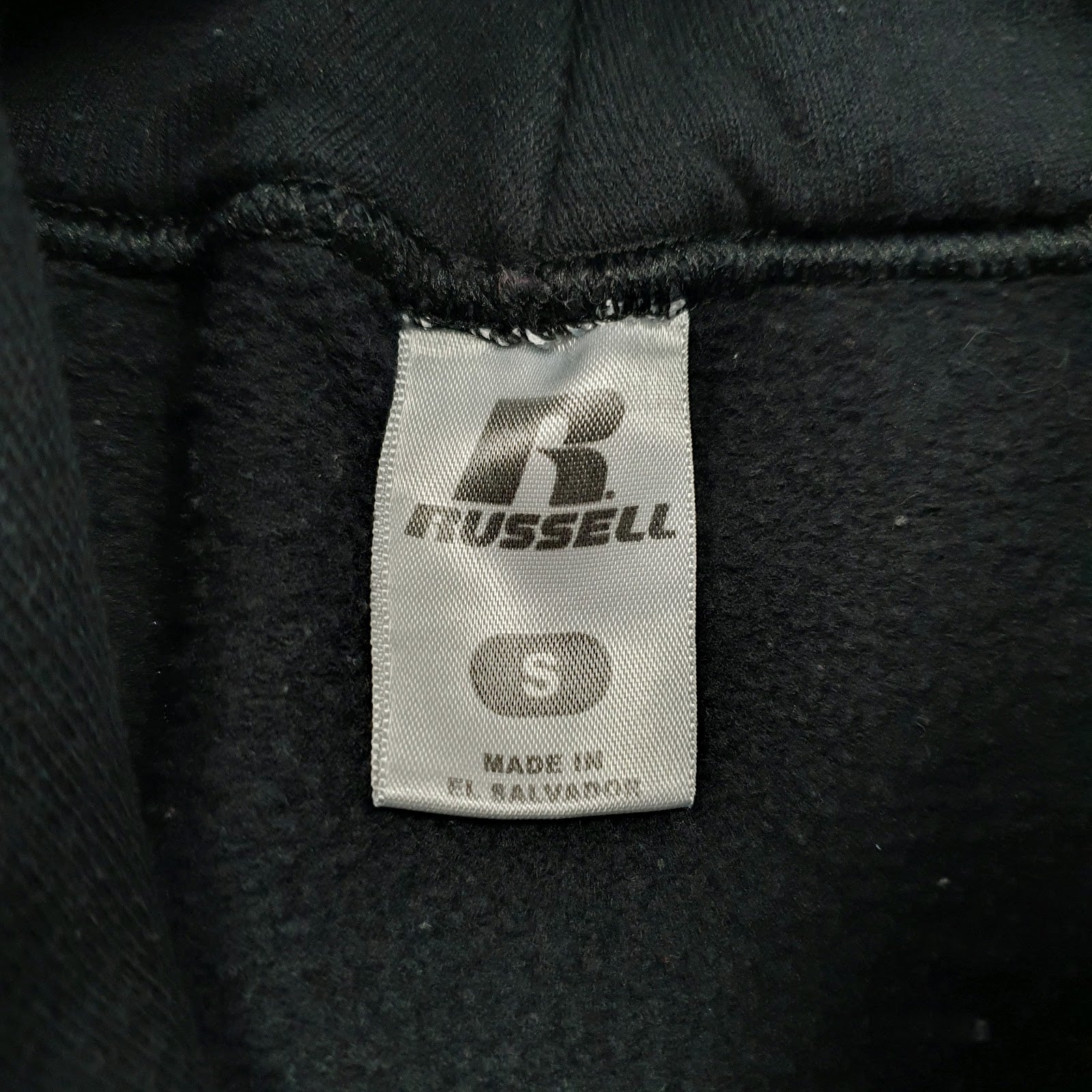 Mens Black Russell Athletic Towton University Hoodie Jumper