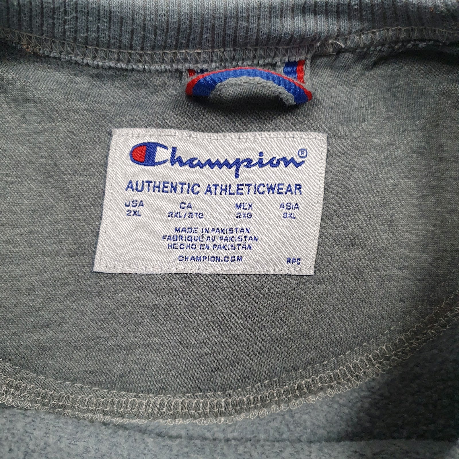 Mens Grey Champion  Crewneck Jumper