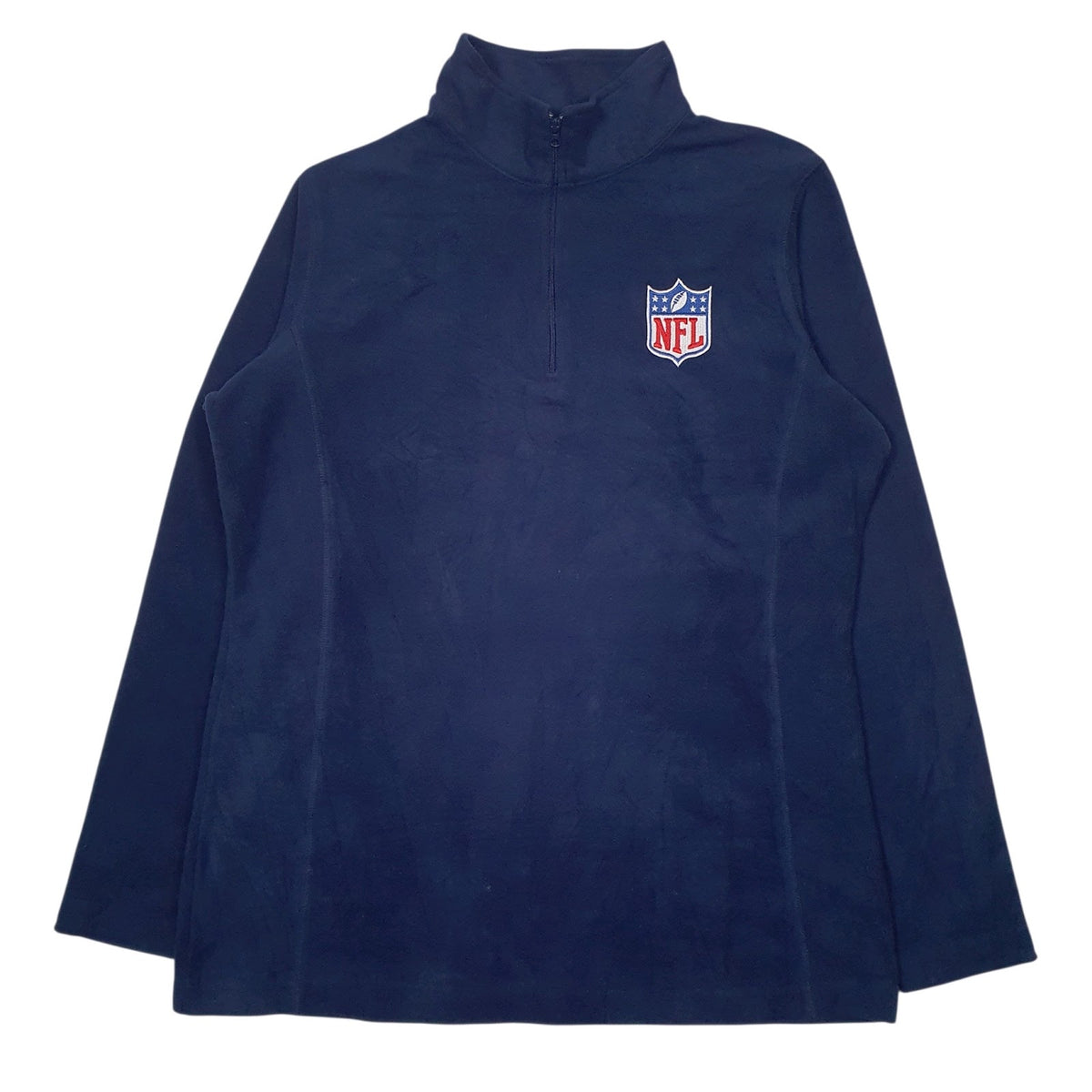 Womens Navy NFL  Quarter Zip Jumper