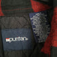 Mens Red Puritan Padded Flannel  Coat